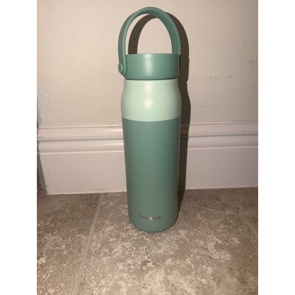 Embark Insulated Stainless Steel Water Bottle 32 oz teal Dishwasher Safe Handle